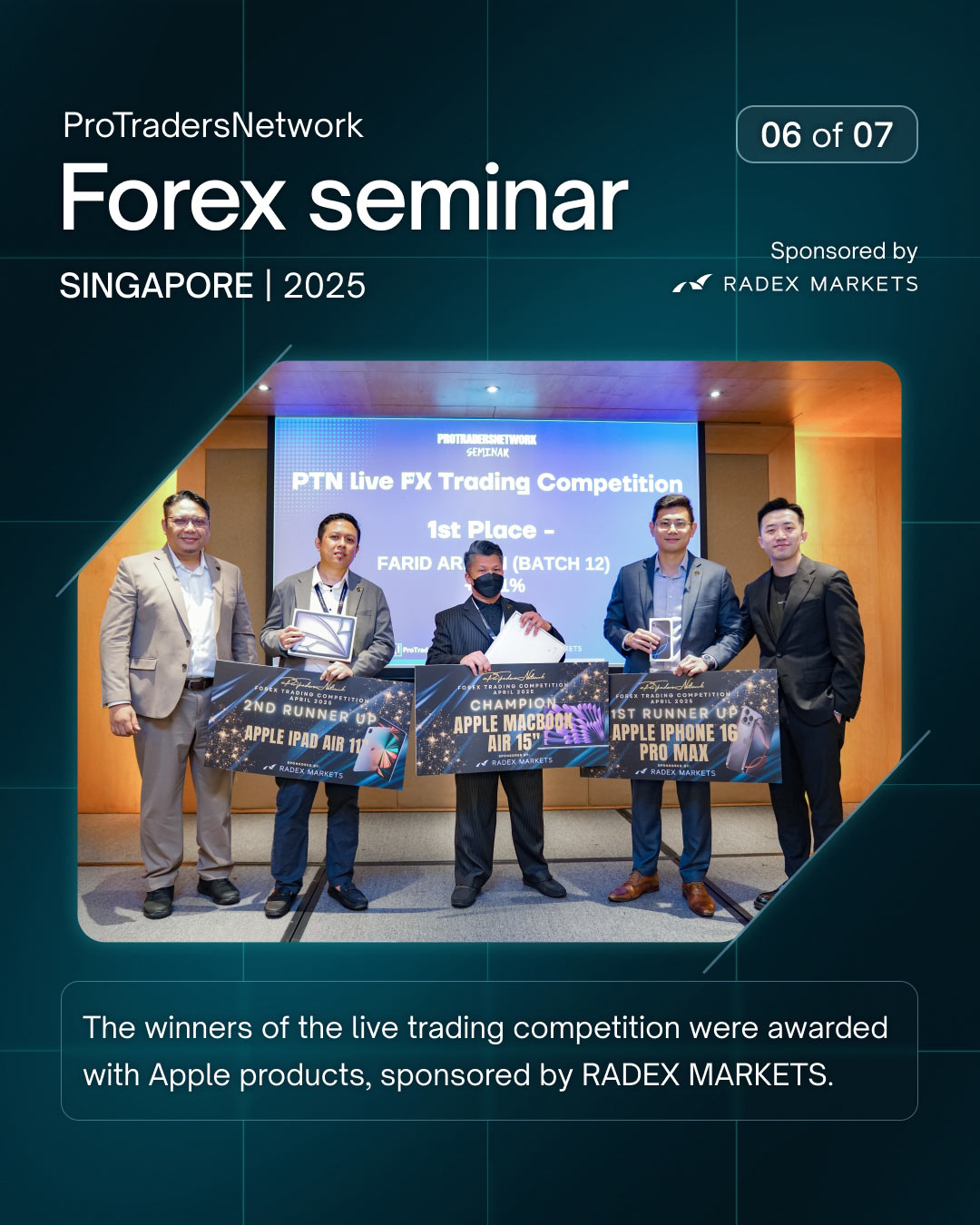 Radex Markets Sponsored Live Trading Competition Awards