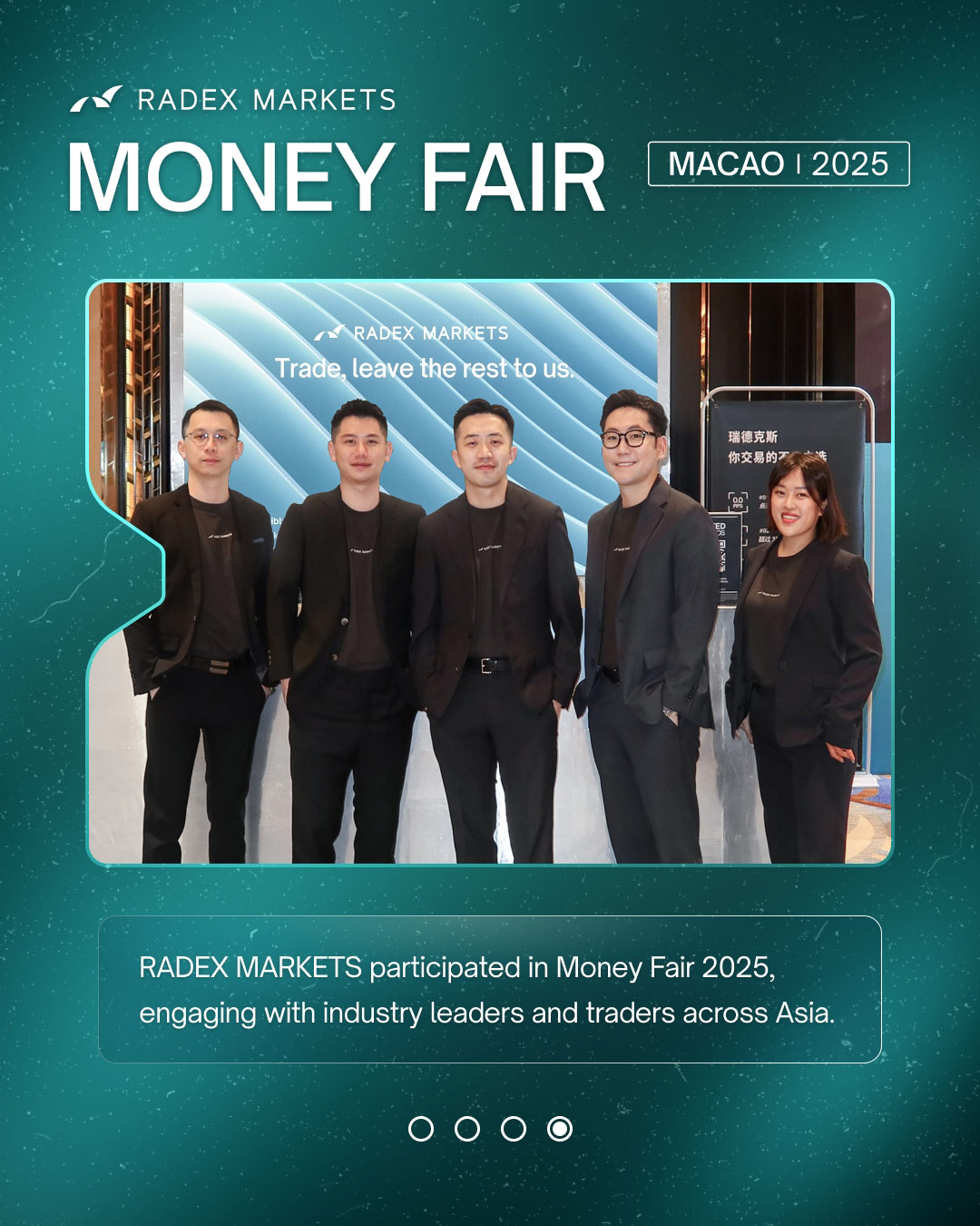 Radex Markets at Money Fair 2025 in Macao with leaders